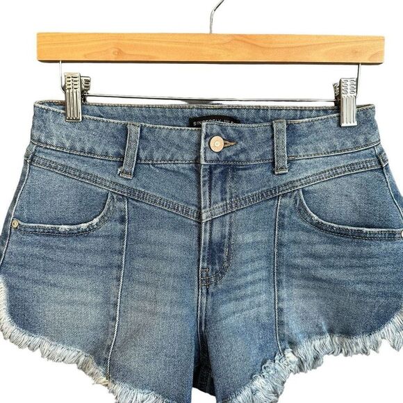 NWOT Sincerely Jules High Rise Festival Distressed Denim Cutoff Shorts - Picture 4 of 6